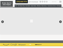 Tablet Screenshot of brakespotautorepair.com